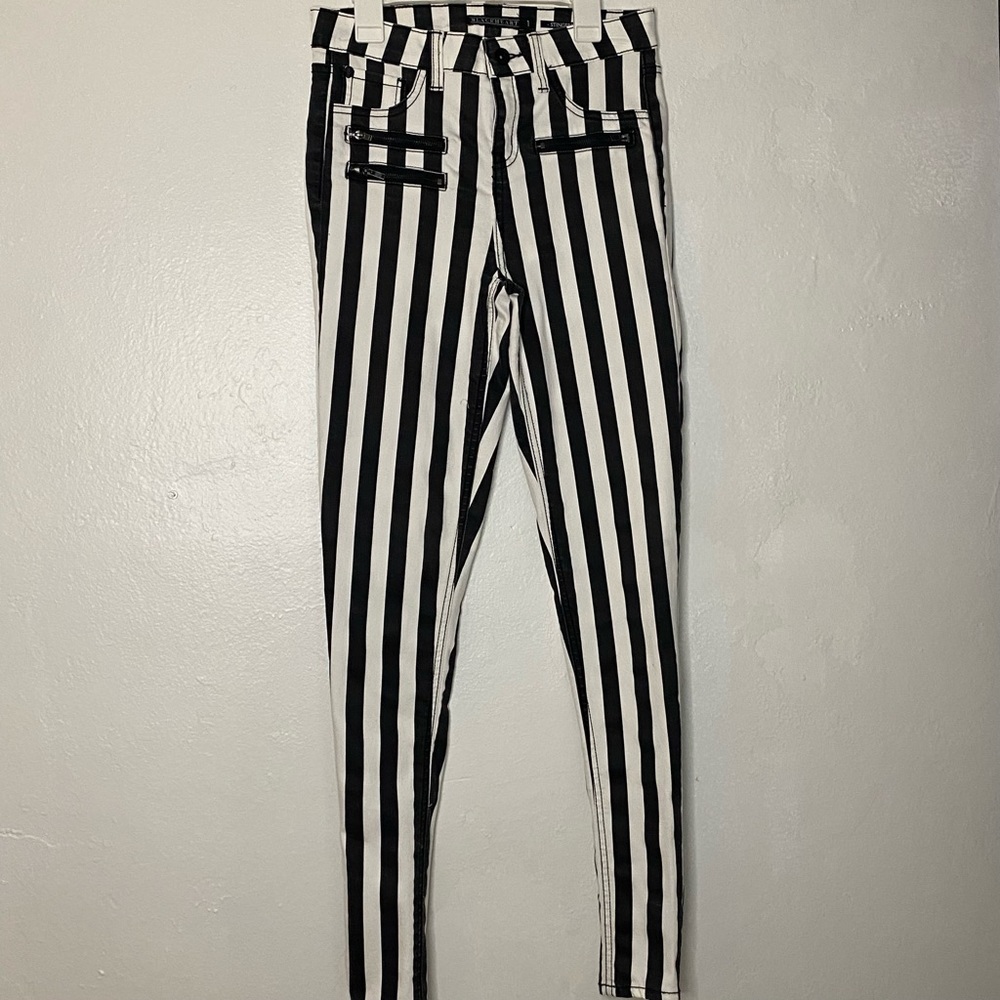 Vertical Stripped Jeans